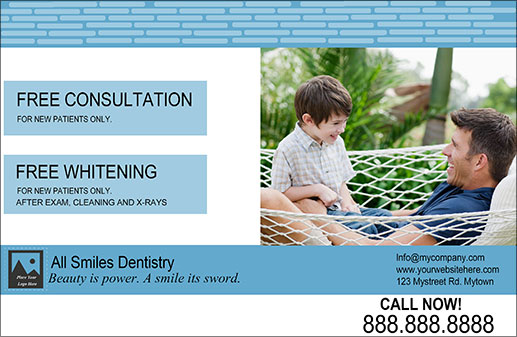 dental aa 85x55 dad kid blue front