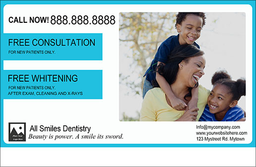 dental aa 85x55 mom kids blue front