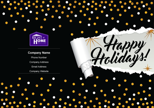Right At Home - Happy Holiday Black