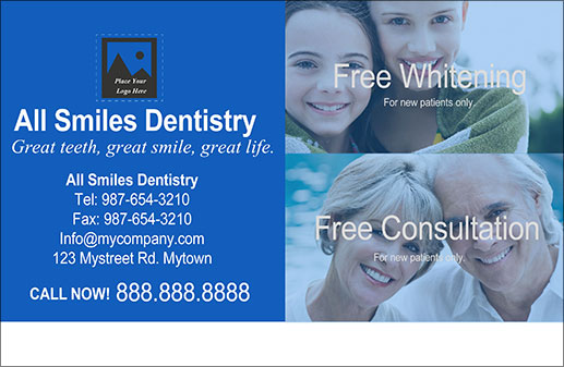 dental aa 85x55 seniors 2 girls blue front