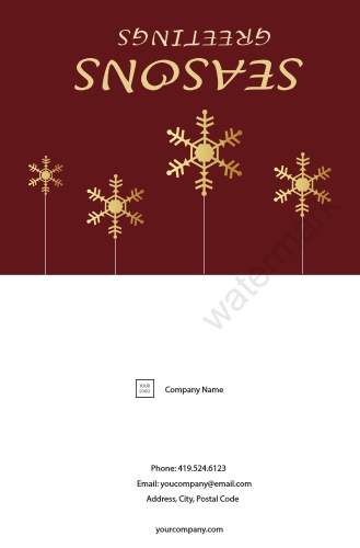 Occasion-Greeting Card-Generic-Red and Gold