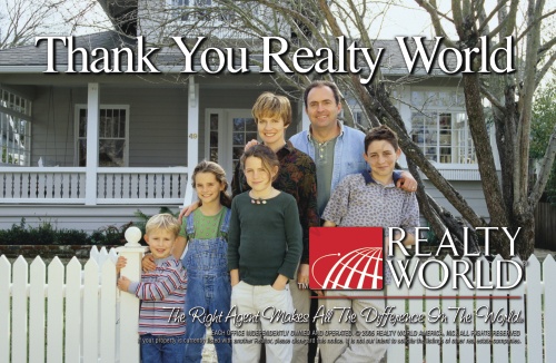 Realty World - Thank You Postcard - 8.5" x 5.5"