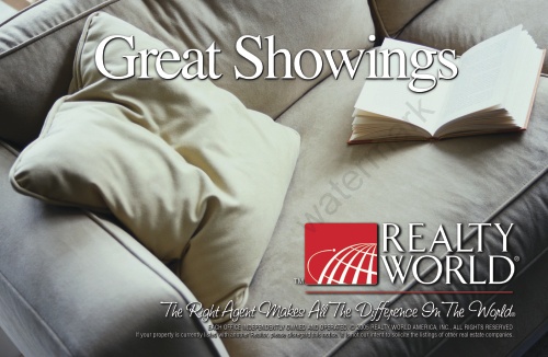 Realty World - Great Showings Postcard 8.5" x 5.5"