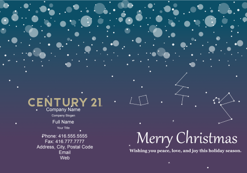 Century21 Greeting Card - Stars