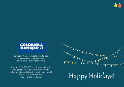 Coldwell Greeting Card - Lights