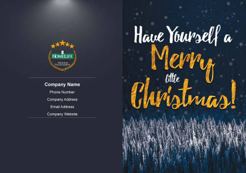 Homelife Merry Greeting Card - Dark Theme
