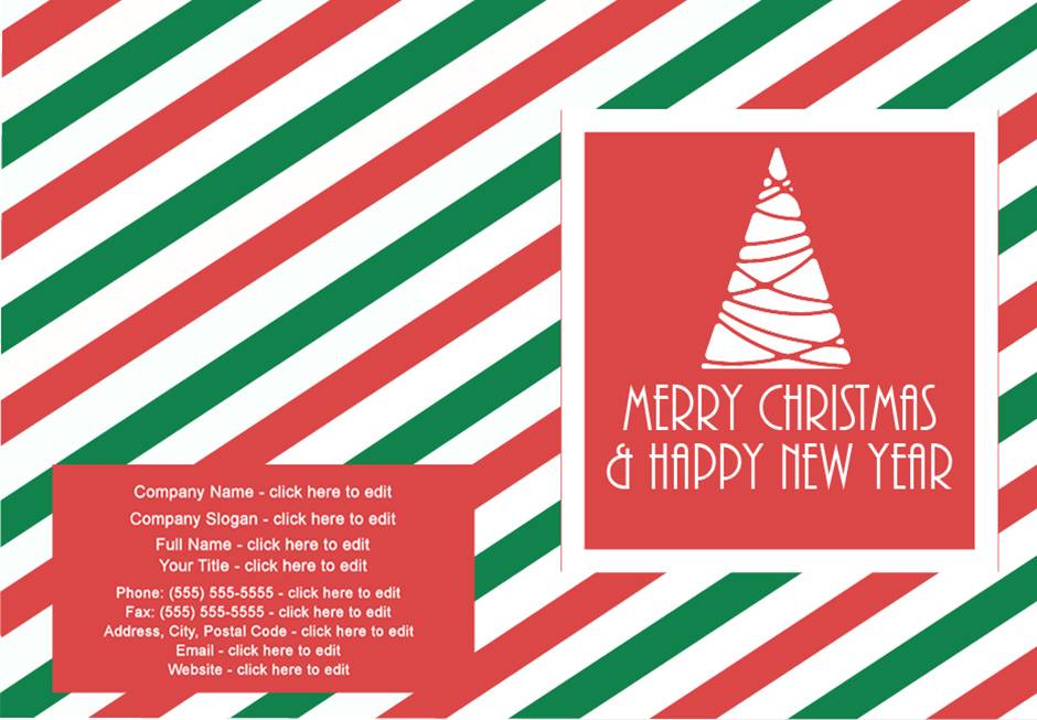 Holiday Greetings Stripe background