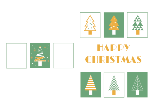 Christmas Greeting Cards -G/Y tree boxes (1)