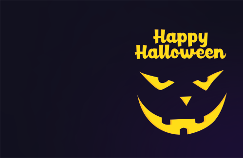 Halloween Greeting Cards - Happy Halloween - Dark Blue