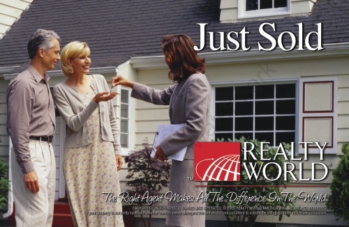 Realty World - Just Sold Postcard - 8.5” x 5.5"