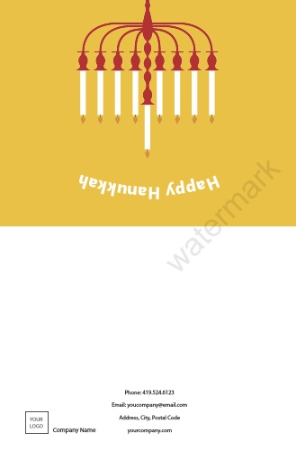Occasion-Hanukkah-Holiday Card-Yellow