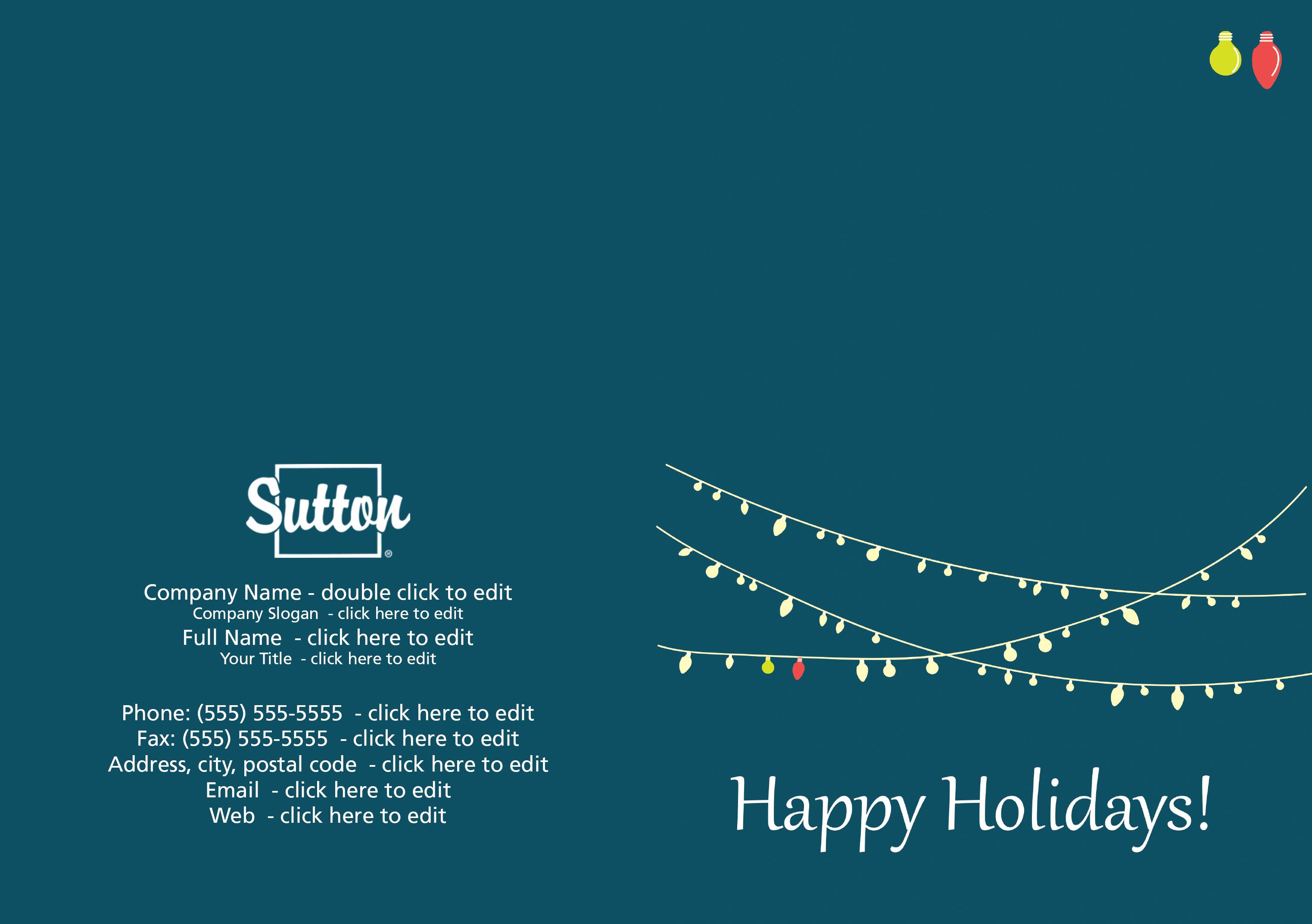 Sutton Greeting Card - Lights