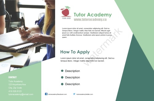 Tutoring-Postcard-Green
