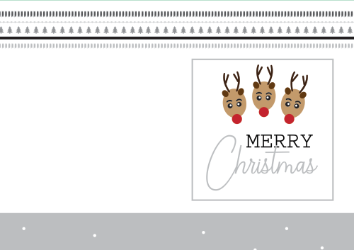 Christmas Greeting Cards - three deer (1)
