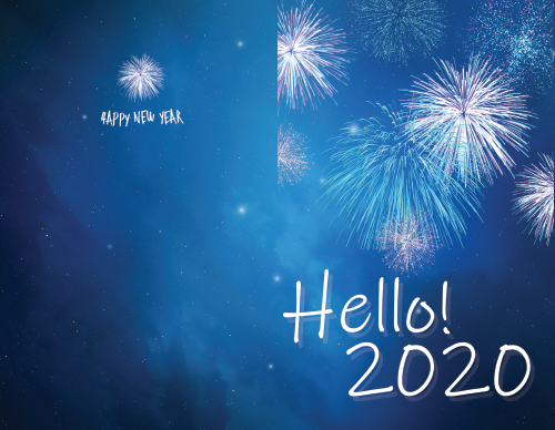 New Year - New Year fire works  - 11x8.5