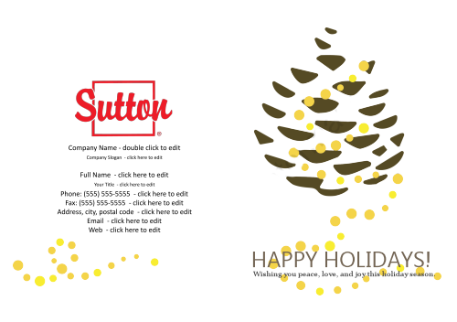 Sutton Greeting Card - Yellow Pine