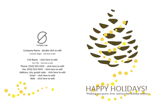 independent Greeting Card - Yellow Pine