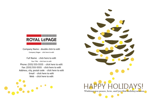 Royal LePage Greeting Card - Yellow Pine