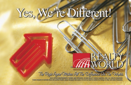 Realty World - We're different Postcard - 8.5” x 5.5"