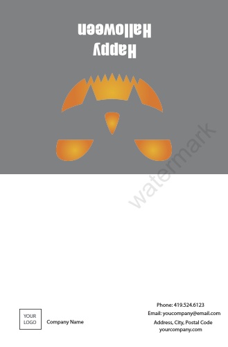 Occasion-Greeting Card-Halloween-Grey-Pumpkin