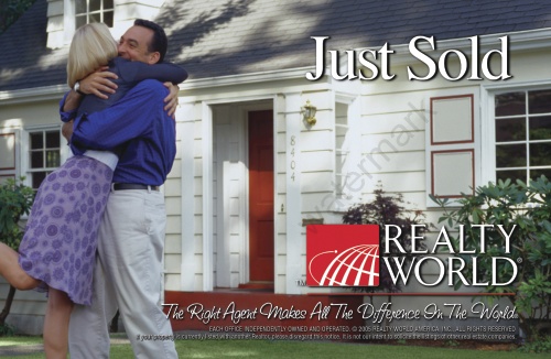 Realty World - Just Sold Postcard - 8.5” x 5.5"