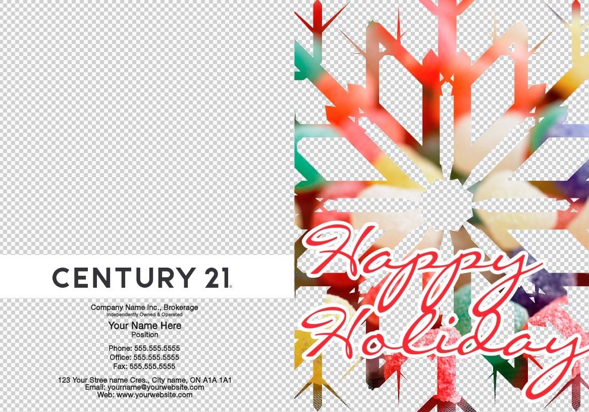 century 21 happy holiday candy snowflake