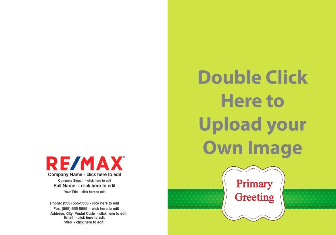 remax red patio chairs green ribbon greeting
