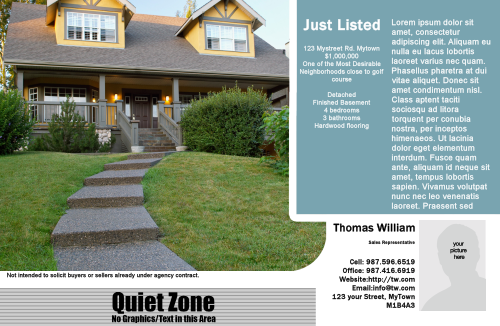 aa coldwell blue house path agent front