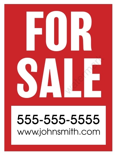 Lawn Sign - For Sale - 18x24