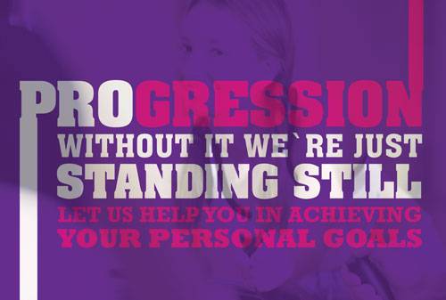Fitness progression purple