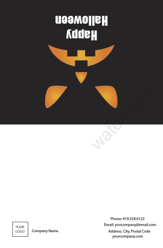 Occasion-Greeting Card-Halloween-Black-Pumpkin