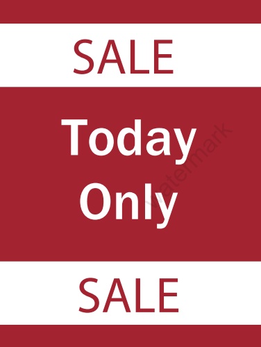 Sale-Lawn Sign-Red and White