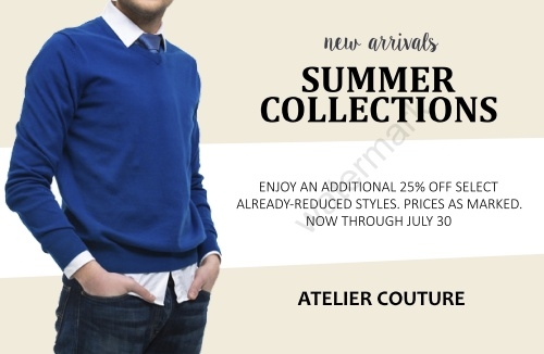 Retail - 8.5x5.5 Men Clothes Postcards 2