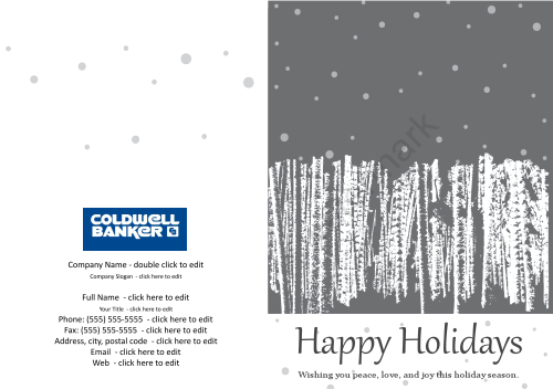 Coldwell Greeting Card Grey