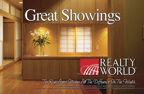 Realty World - Great Showings Postcard - 8.5" x 5.5"