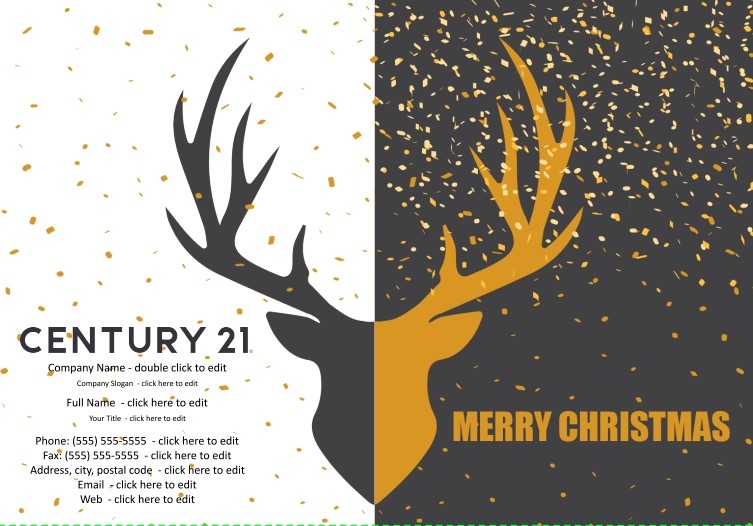 Century21 Greeting Card - Antler