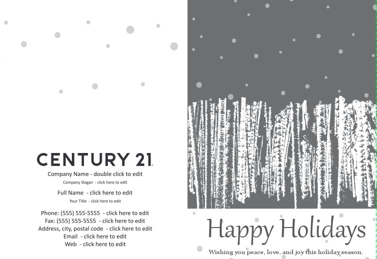 Century21 Greeting Card - Grey