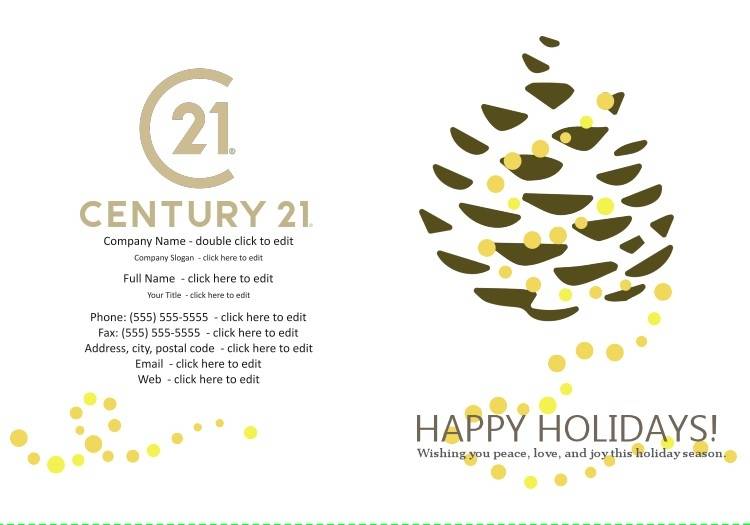 Century21 Greeting Card - Yellow Pine