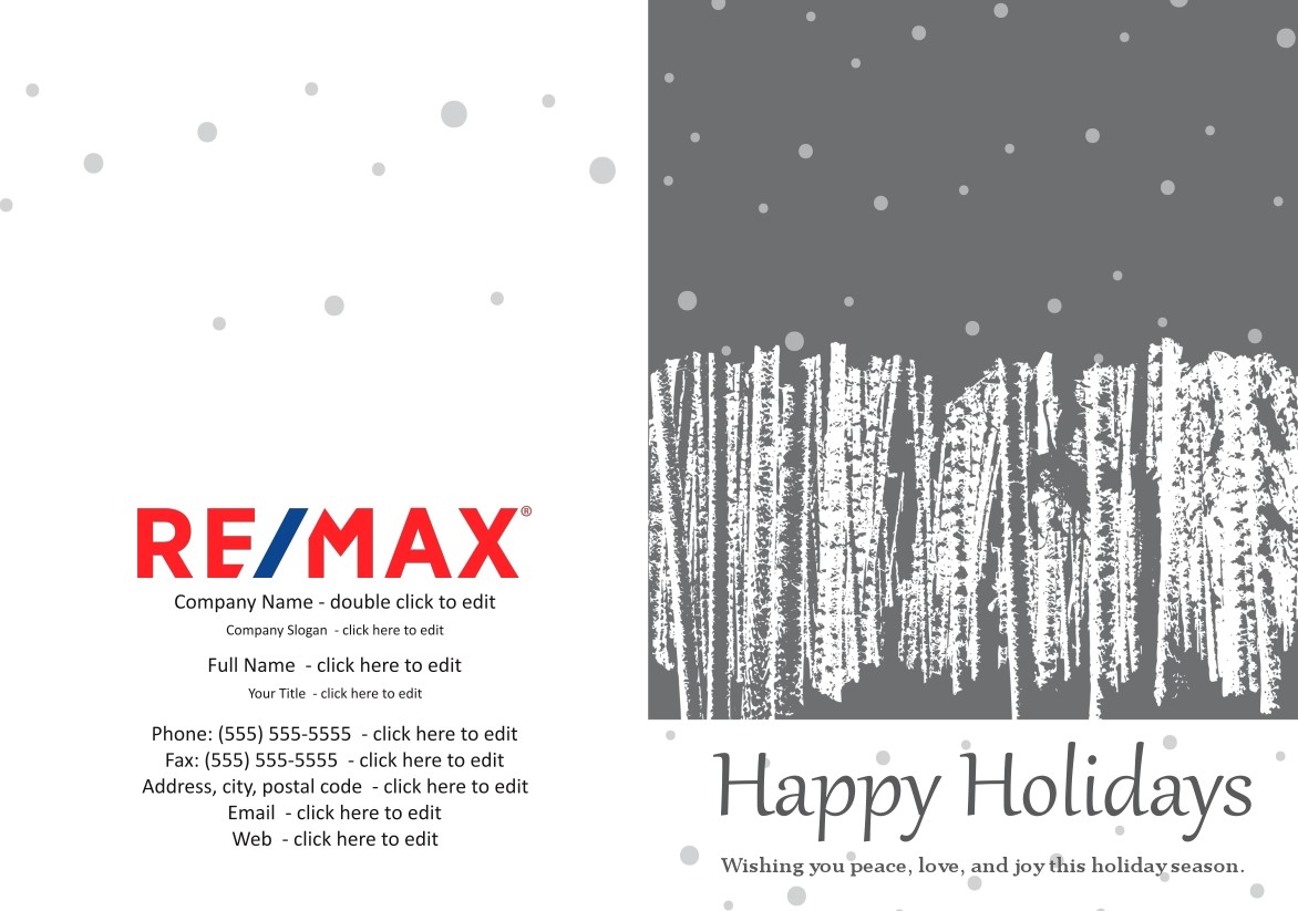 Remax Greeting Card - Grey