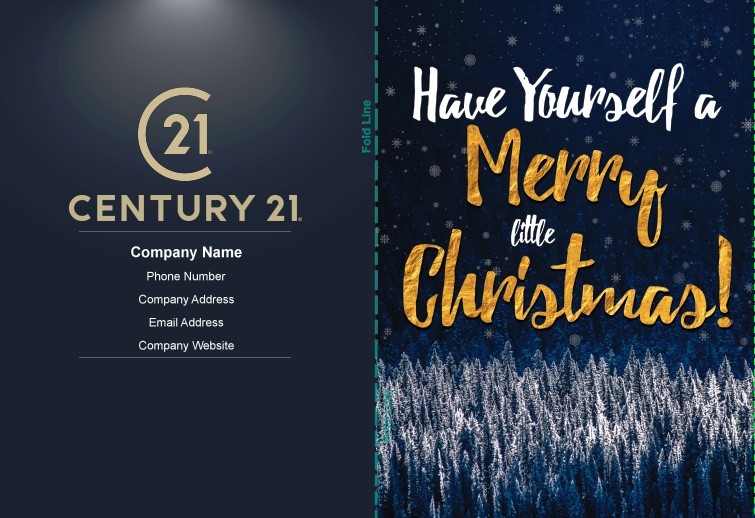 Century21 Merry Greeting Card - Dark Theme