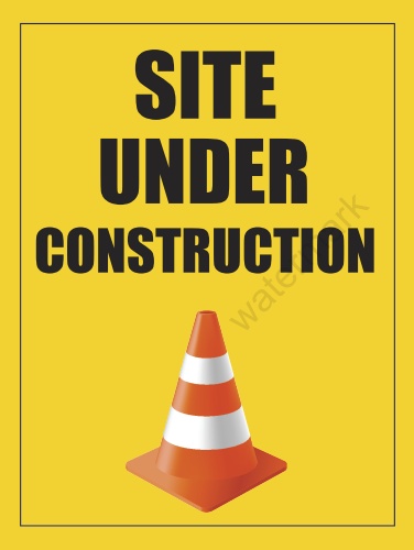 Site Under Construction-Lawn Sign