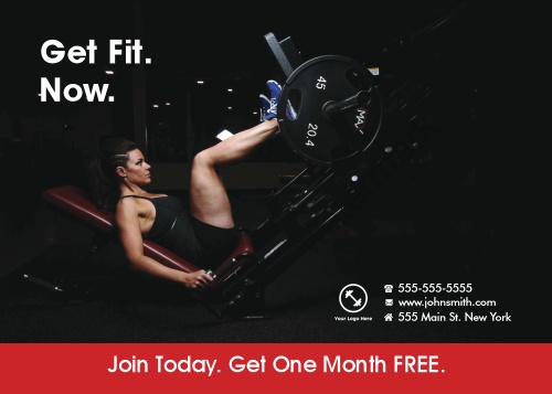 Postcard - Fitness