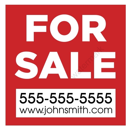 Lawn Sign - For Sale - 24x24