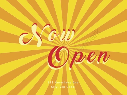 Generic-Now Open-Coroplast-Vintage
