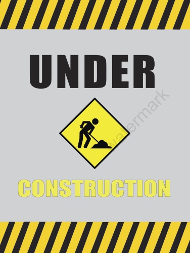 Lawn sign-Under Construction