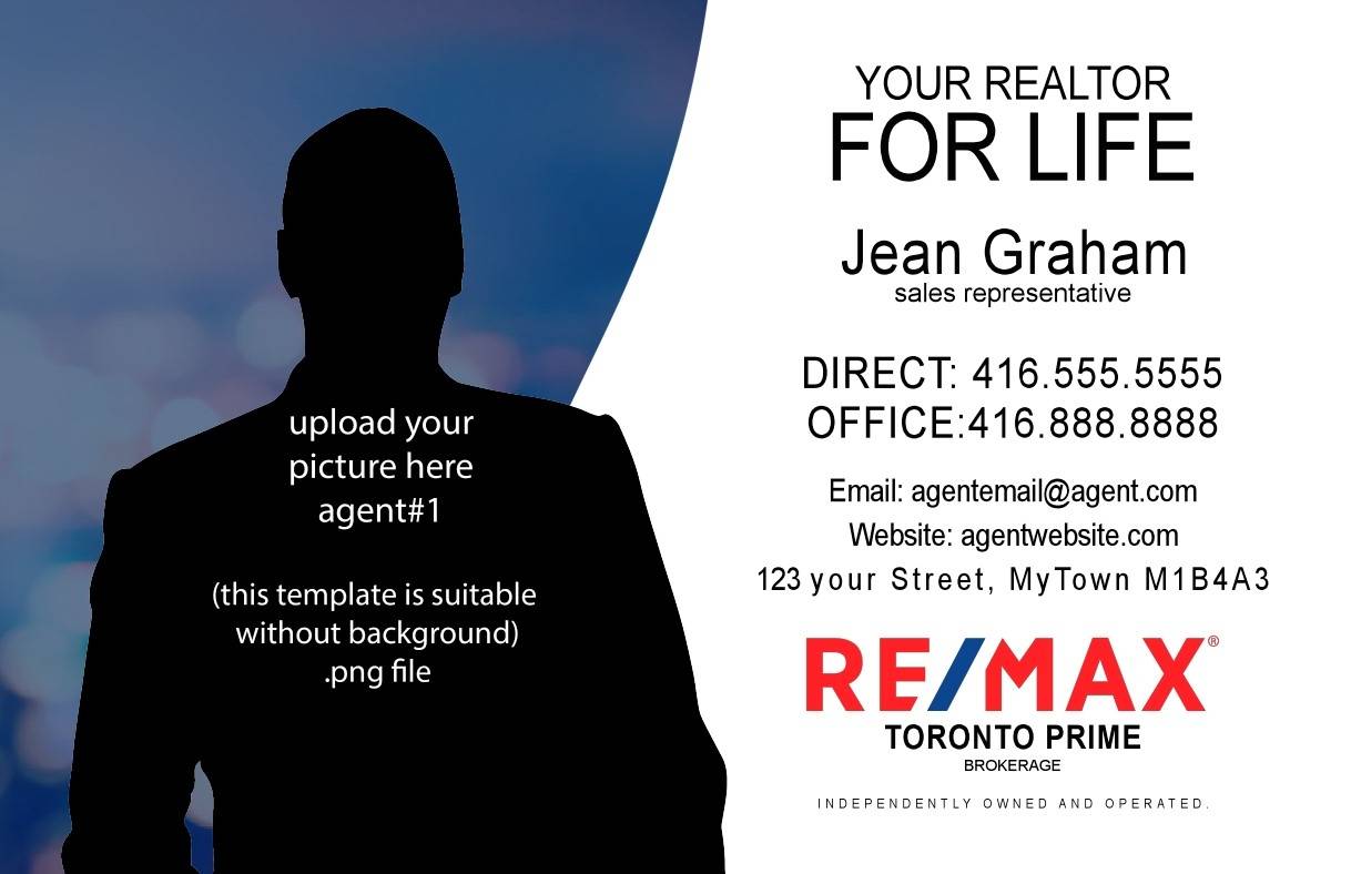 Remax 8.5x5.5 Postcard 2017 - swirl background