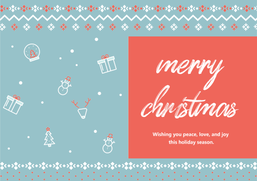 Christmas Greeting Cards -Nordic pattern - original (1)