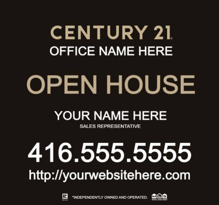 Century21 32x30 Lawn Signs - Name
