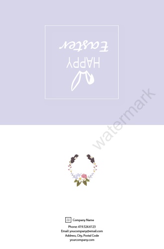 Occasion-Greeting Card-Easter-Purple