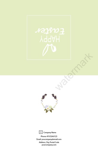 Occasion-Greeting Card-Easter-Green